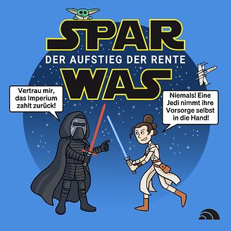 Cartoon: Spar was - Der Aufstieg der Rente